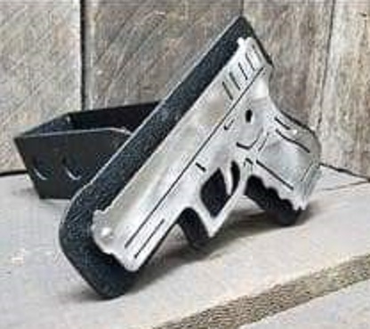 "Pistol" Custom Receiver Hitch Cover Plug